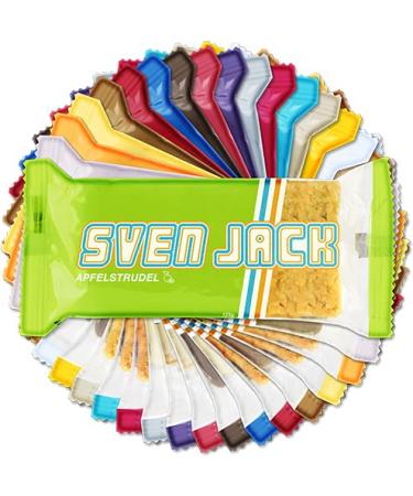 Buy Sven Jack Chocolate Energy Cake - Low Sugar Fitness Flapjacks (125g 12 Pack) - Long-Chain Carbs for Everyday Energy - International Shipping Available - Buy Online on SooperMarket.com