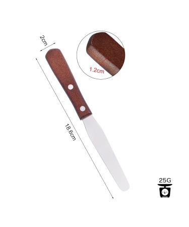 Reusable Metal Wax Spatula with Wooden Handle - Hair Removal Wax Applicator Tool for Smooth Skin | International Shipping Available - Buy Online on SooperMarket.com