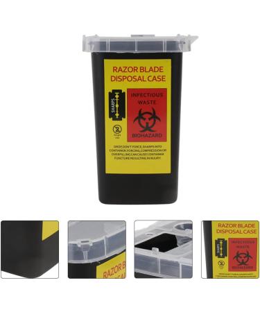 Nolitoy 2-Piece Razor Suitcase Disposal Container - Safe Sharp Object Recycling Box for Hairdressers - Buy Online on SooperMarket.com