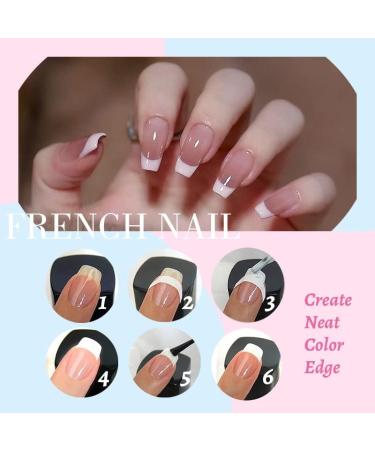 French Nail Stickers 960pcs | 20 Sheets Self-Adhesive French Manicure Tip Stickers - DIY Nail Art Accessory - Buy Online on SooperMarket.com
