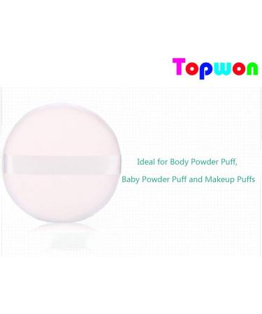 Topwon 5'' Powder Puff for Body Baby - Extra Large Jumbo Size Use for Dusting Powder or Blending & Setting Makeup Foundation (4 Pieces) - Buy Online on SooperMarket.com