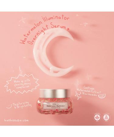 Hanhoo Watermelon Illuminator Set - Daytime Facial Oil & Overnight Serum for Glowing Skin - 2 Piece Set for All Skin Types - Buy Online on SooperMarket.com