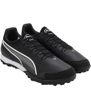 PUMA Unisex King Pro TT Football Boots - Size 45 EU | Black & White Soccer Shoes for Optimal Performance - Buy Online on SooperMarket.com