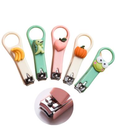 Nail Clippers Set 5 Pieces Manicure Sets Stainless Steel Nail Clippers Pedicure Kit Grooming Tools Nail Cutter for Women Girls and Children