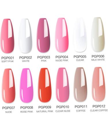 Liummrcy Polygel Nail Kit - 8pcs All-in-One French Nail Extension Set for Beginners | Salon Quality DIY Manicure at Home | PGP006 - Buy Online on SooperMarket.com