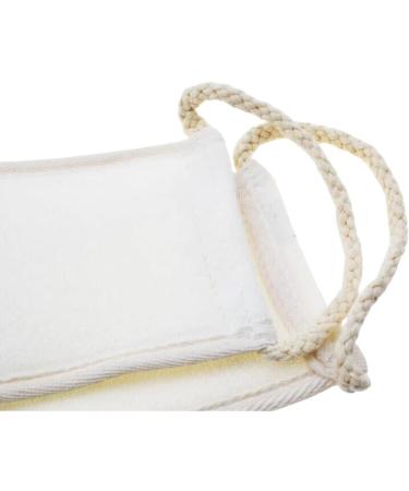 Natural Loofah Back Scrubber Pack - Exfoliating Shower Scrubber for Body - Luffa Exfoliator Set of 2 - Long Handle Bath Loofah - Buy Online on SooperMarket.com