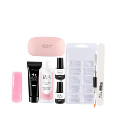 PLAFOPE 1 Set Pieces Manicure Tools Set Nail Art Tools Nail Supplies Kit Nail Extension Cream Poly Extension Kit Nail Decorating Nail Art Gel Nail Kits Nail Extension Tips Nail Gel Plastic 17.8x1.5cm As Shown