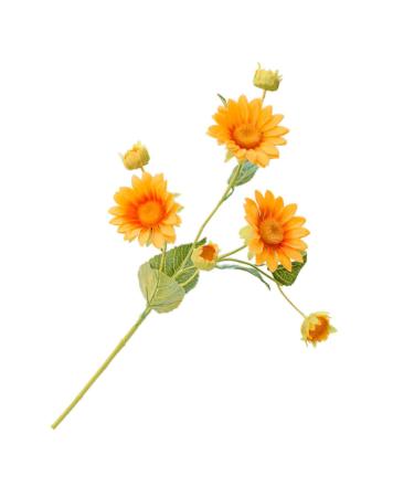 DECHOUS Simulated Sunflower Faux Sunflower Arrangement Sunflower Decor Realistic Sunflower Artifical Flower Arrangement Delicate Sunflower Bouquets Silk Flower Single Flower Yellow Flower