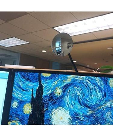 Ampper Clip On Security Mirror | Convex Cubicle Mirror for Personal Safety | 3.35 Round Glass Mirror | Frameless Design - Buy Online on SooperMarket.com