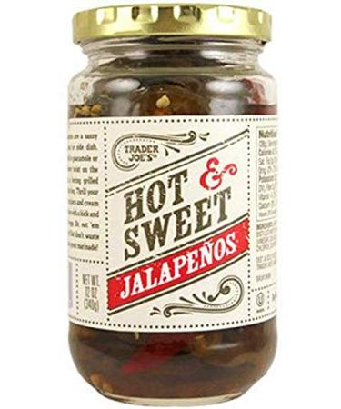 Trader Joe's Hot & Sweet Jalapenos 12 oz (Pack of 3)