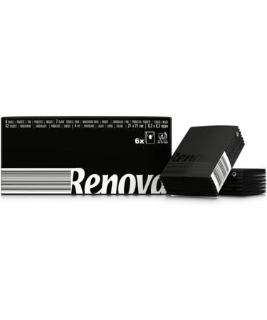 Buy Renova Black Handkerchiefs - Soft Touch 4-Layer Paper Mini Packs of 6 | International Shipping Available - Buy Online on SooperMarket.com