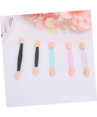 MUSISALY 50 Pcs Makeup Tools Eyeshadow Makeup Brushes Makeup Application Double Head Eyeshadow Brushes Black Size 1 Black - Buy Online on SooperMarket.com