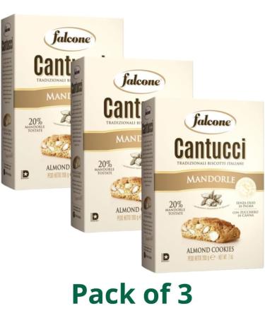 Falcone Almond Cantucci 200g Pack of 3 - Mandorle Cantuccini - Buy Online on SooperMarket.com