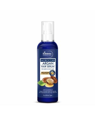StBotanica Moroccan Argan Hair Serum - Nourishing and Frizz Control Serum (With USDA Organic Argan Oil) 120ml