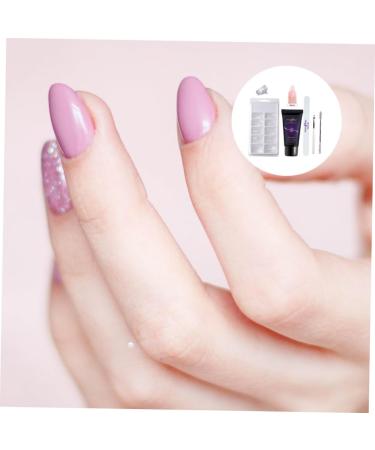 minkissy 3 Sets Nail Extension Glue Set Nail Extension Gel Kit Nail Lengthen Kit Nail Enhancement Trial Kit Gel Extension Nail Kit Nail Extension Kit Nail Tips Gel Plastic Manicure Builder - Buy Online on SooperMarket.com