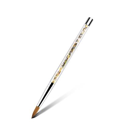 Acrylic brush for nails # 22 Sable Kolinsky nail brush for acrylic nails zobelhaar acrylic brush for nail art nail polish brush made of wood gel brush manicure tools 22 # sequins