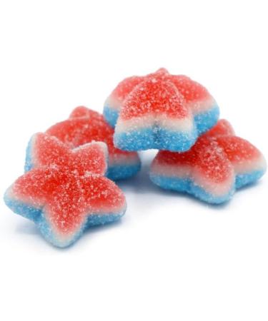 Red White & Blue Gummy Fizzy Jelly Cherry Stars Share Bag - 1kg Bag - Buy Online on SooperMarket.com