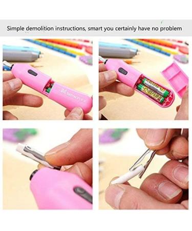 TEN-WIN Labor-Saving Clean Automatic Rotation Sketch Upgrade Electric Eraser Blue - Buy Online on SooperMarket.com