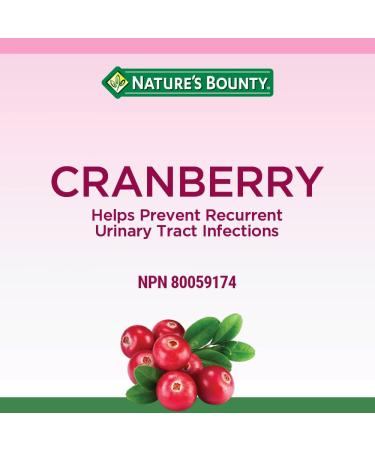 Nature's Bounty Cranberry Gummies Herbal Supplement Helps Prevent Recurrent UTIs 60 Gummies Multi-colored - Buy Online on SooperMarket.com