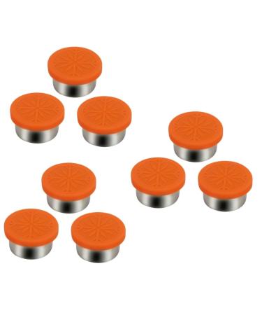 Zerodeko 9 Pcs Seasoning Storage Jar Racks Jar with Lid Metal Jar Kitchen Accessories Crisper Set Dedicated 1