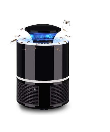 Newest USB Mute Photocatalyst Mosquito killer lamp Repellent Bug Insect Trap light UV Light Killing Trap Lamp Fly Repeller Safe Non-Toxic (Black/white)