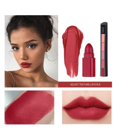 MIESCHER Colored Matte Nude Lipstick - Full Coverage Lip Crayon for Bold Deep Red Lips - Waterproof & Smudge Proof - Buy Online on SooperMarket.com
