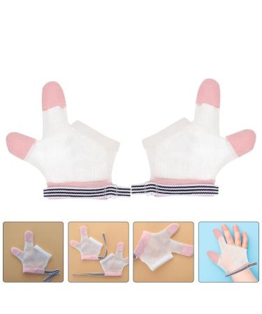FOMIYES Baby Mittens Finger Gloves - Stop Thumb Sucking, Breathable Mesh, Anti-Scratch, Nail Kit - 1 Pair - Buy Online on SooperMarket.com
