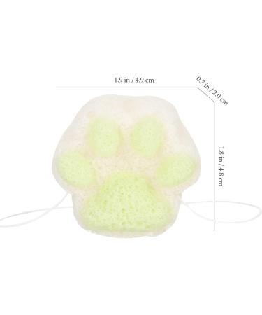 Kisangel Baby Facial Foam Loofah Sponge - Cat Paw Bath Sponge for Toddlers | Gentle Cleansing Pads & Body Powder Puff - Ideal for Bathing & Shower 4.9x4.8CM - Buy Online on SooperMarket.com