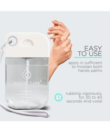 Pocket Care Mint Hand Sanitizer Spray 45ml | Organic & Natural Travel Size Hand Spray | Refreshing Mint Scent - Travel Accessories - Buy Online on SooperMarket.com