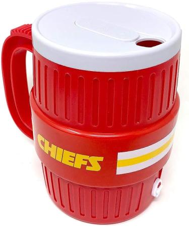 NFL Kansas City Chiefs 44oz Water Cooler Travel Mug - Hot/Cold Beverages - Durable Team Color Design - Buy Online on SooperMarket.com