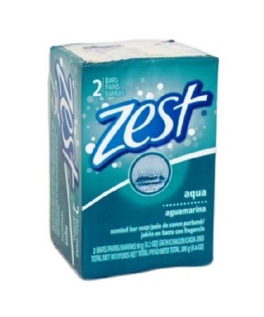Zest Soap Aqua Refreshing Scent 3.2 oz Bars - 4 Packs (8 Bars Total) - Buy Online on SooperMarket.com