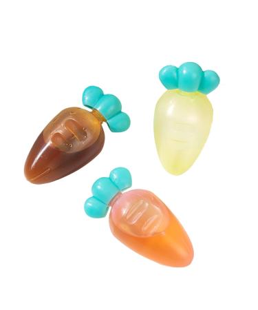 Worparsen Sauce Squeeze Bottle Practical Carrot Style Mini Salad Dressing Ketchup Bottle Reusable Adorable Appearance A