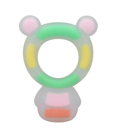 Baby Chew Toy - BPA Free Teether Soft Texture Cartoon Bear for 0-6 Months - Safe & Adorable (Pink) - Buy Online on SooperMarket.com
