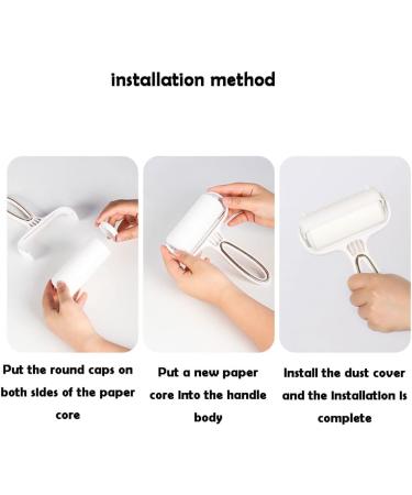 Portable Lint Rollers for Pet Hair - 60 Sheet Tearable Brush for Dog & Cat Fur Removal | Eco-Friendly Green Design - Buy Online on SooperMarket.com