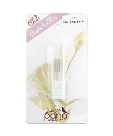 PANA Flat Top Small Barrel 3/32 Shank Size - Extra Fine Grit - Nail Drill Bit for Acrylic & Gel Nails - Silver - Buy Online on SooperMarket.com
