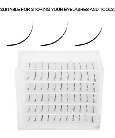 Premium 5-Layer Eyelashes Storage Box | Organizer Case for False Eyelashes & Adhesive Pallet | Durable Makeup Storage Solution - Buy Online on SooperMarket.com
