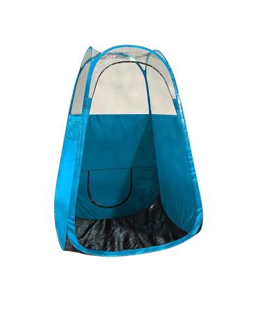 Spray Tan Tent (Blue) The Best Bigger Than Others Folds Easily In 30 Seconds and Has NO Logo On Tent Itself! Professional Sunless Tanning Pop-Up Spraying Booth for Airbrush Art Makeup & Painting