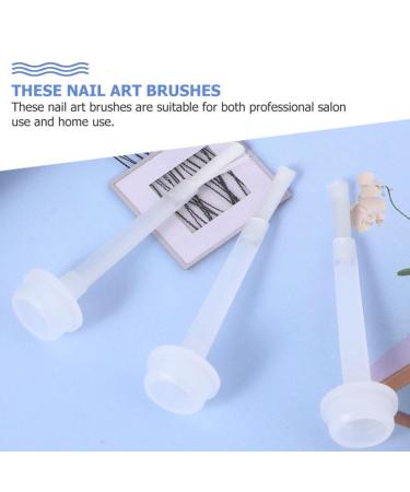 Lurrose 50PCS Nail Polish Replacement Brushes - Dip Powder & Gel Liquid Brushes for Salons - High Quality Nail Art Tools - Buy Online on SooperMarket.com