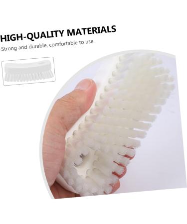 Mikinona Nail Brush Cleaning Scrubber Manicure Fingernail Scrubber Fingernail Clean Fingernail Scrubber Brush Nail Manicure Brush Foot Scrub Brush Handle White Small Brush Polyester - Buy Online on SooperMarket.com