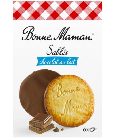 Bonne Maman - Shortbread Style Biscuit with Milk Chocolate Topping - Pack of 12 boxes 160g each Milk chocolate 12 boxes - Buy Online on SooperMarket.com