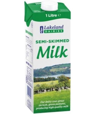 Lakeland Semi-Skimmed Milk 1000 ml (Pack of 12) - Buy Online on SooperMarket.com