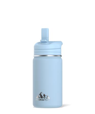 Hydrapeak Mini 14oz Kids Water Bottle with Straw Lid  Insulated Water Bottle Kids  Kids Water Bottle Stainless Steel  Kids Water Bottles (Cloud) 1 Cloud