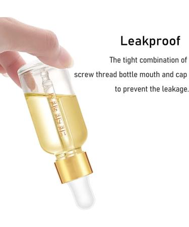 2 oz Clear Glass Dropper Bottles 4-Pack with Golden Lid for Oils - Includes Labels and Funnel - 60 ml Tincture Bottle with Measured Dropper - Buy Online on SooperMarket.com