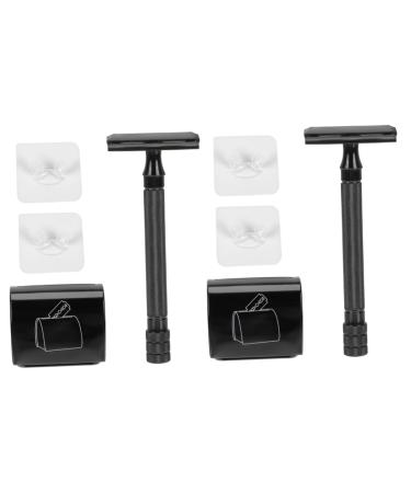 Didiseaon 2 Sets Razor Set Bracket Tin Box Aluminum Alloy