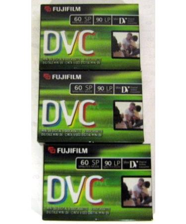 Fujifilm DVC DVM60 3 Pack Mini DV Tapes