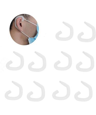 Ear Protector Hook Flexible Comfortable Ear Hook Washable Easy To Wear Silicone 10 Pcs for Kids(Transparent White) - Buy Online on SooperMarket.com