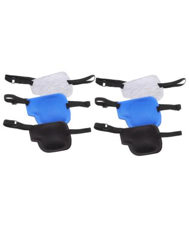 Gogogmee 6 Pcs Single Eye Mask Eye Patch Blindfolds for Adults Portable Eye Protector Goggles Polyester