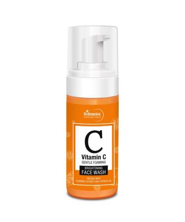 StBotanica Vitamin C Foaming Brightening Face Wash - No Parabens Sulphate Silicones 120ml
