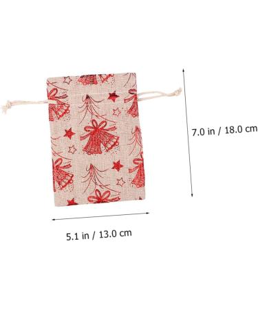 PLAFOPE Chrismas Bags 16pcs Candy Buggy Bag Candy Bags Christmas Linen Bags Christmas Bag Cute Christmas Deer - Buy Online on SooperMarket.com
