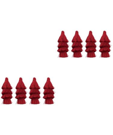 EXCEART 8 Pcs Tassel Earrings Hanging Tassel Keychain Tassel Earring Accessories Pendant Long Key Chain